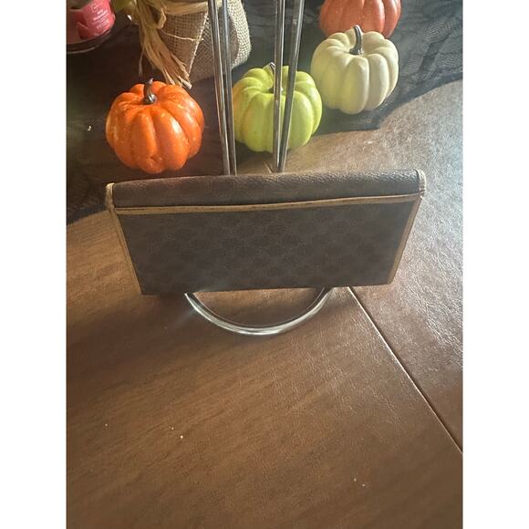 Celine Macadam Leather & PVC Long Snap Wallet Women's Luxury and Vintage - Picture 2 of 9